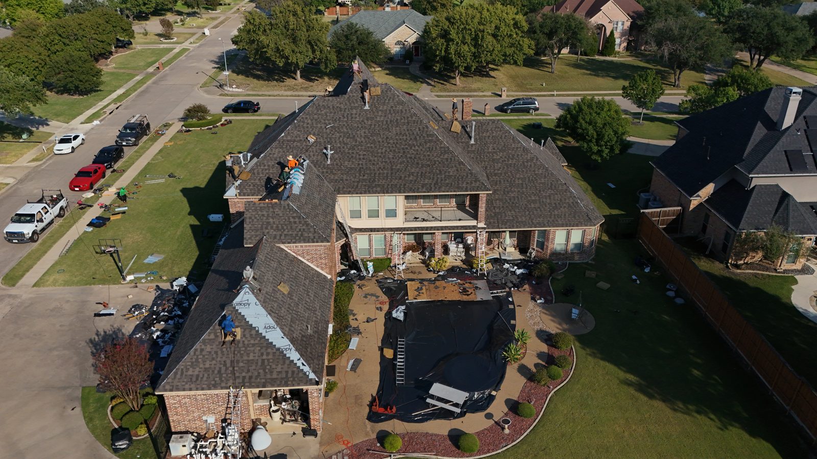 Completed Prestige Roofing project near Plano, TX