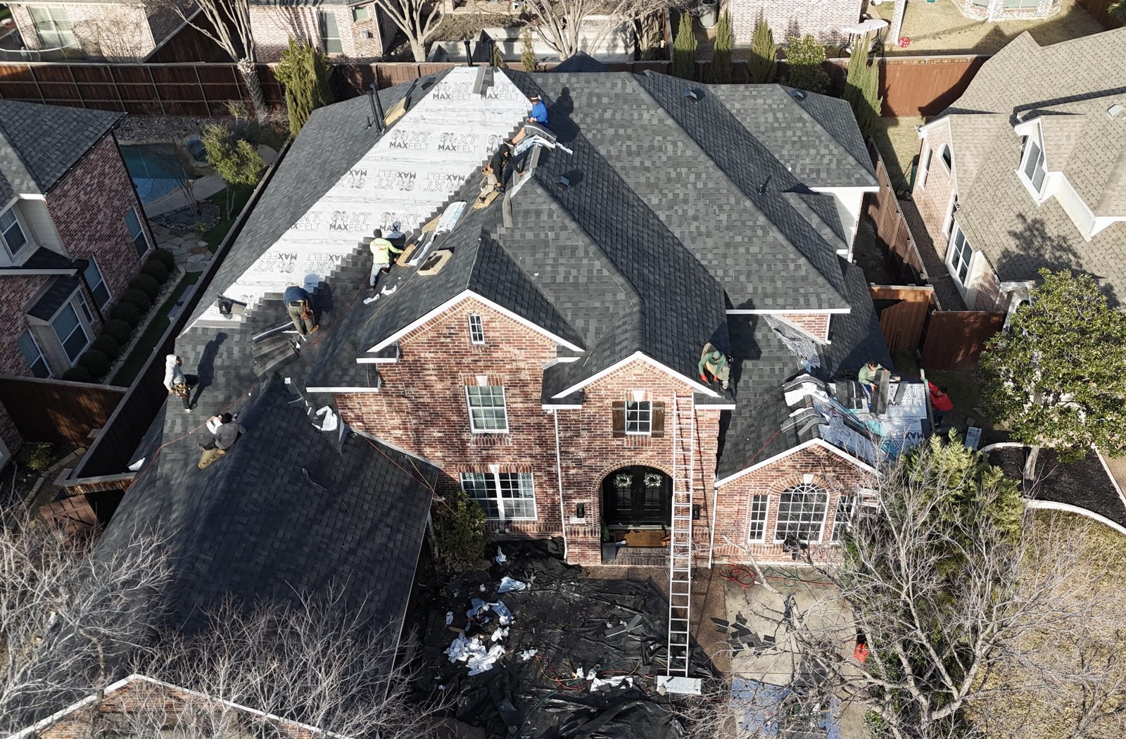 Completed Prestige Roofing project near Denton, TX