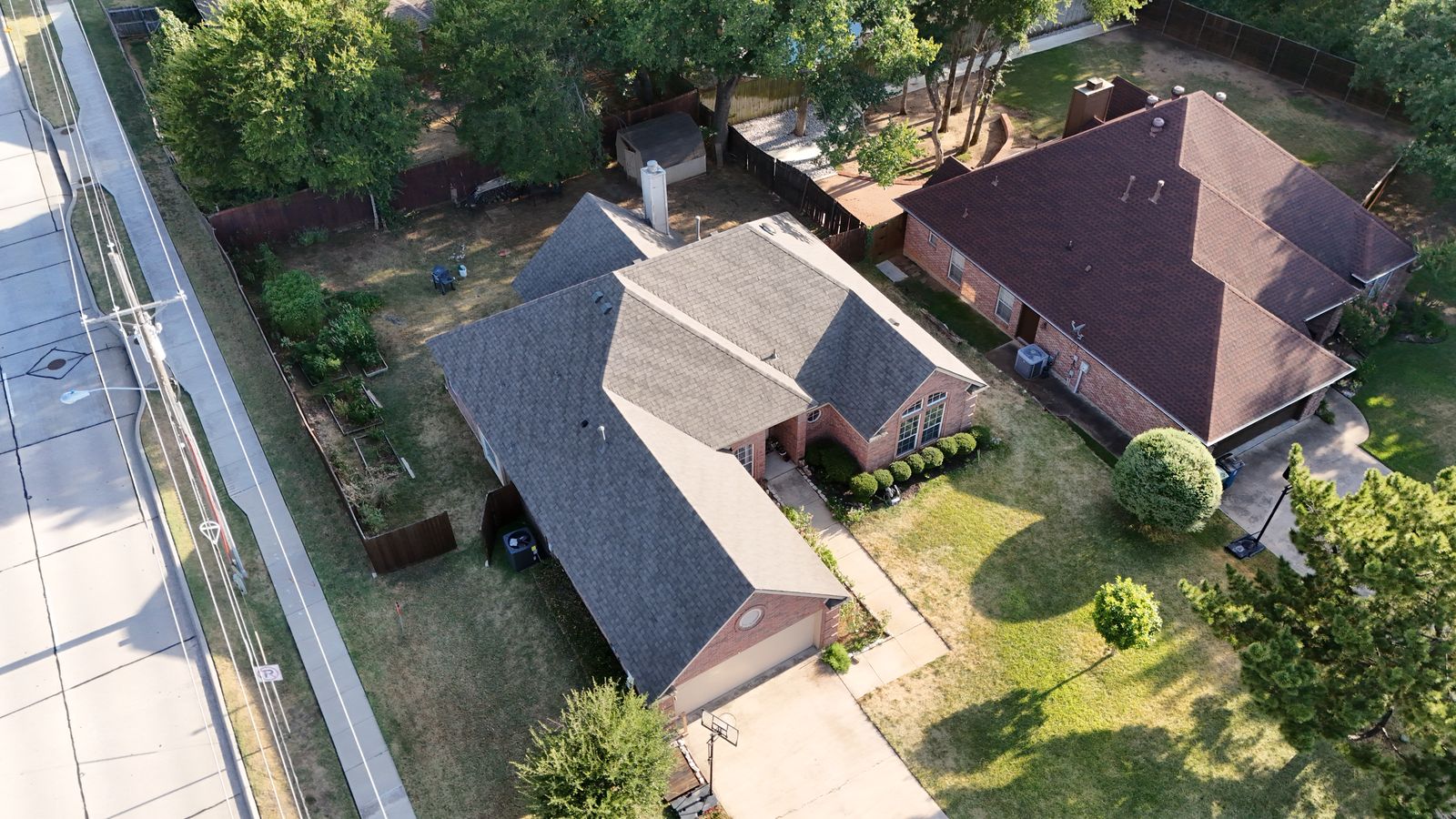 Completed Prestige roof in Weather Wood shingles
