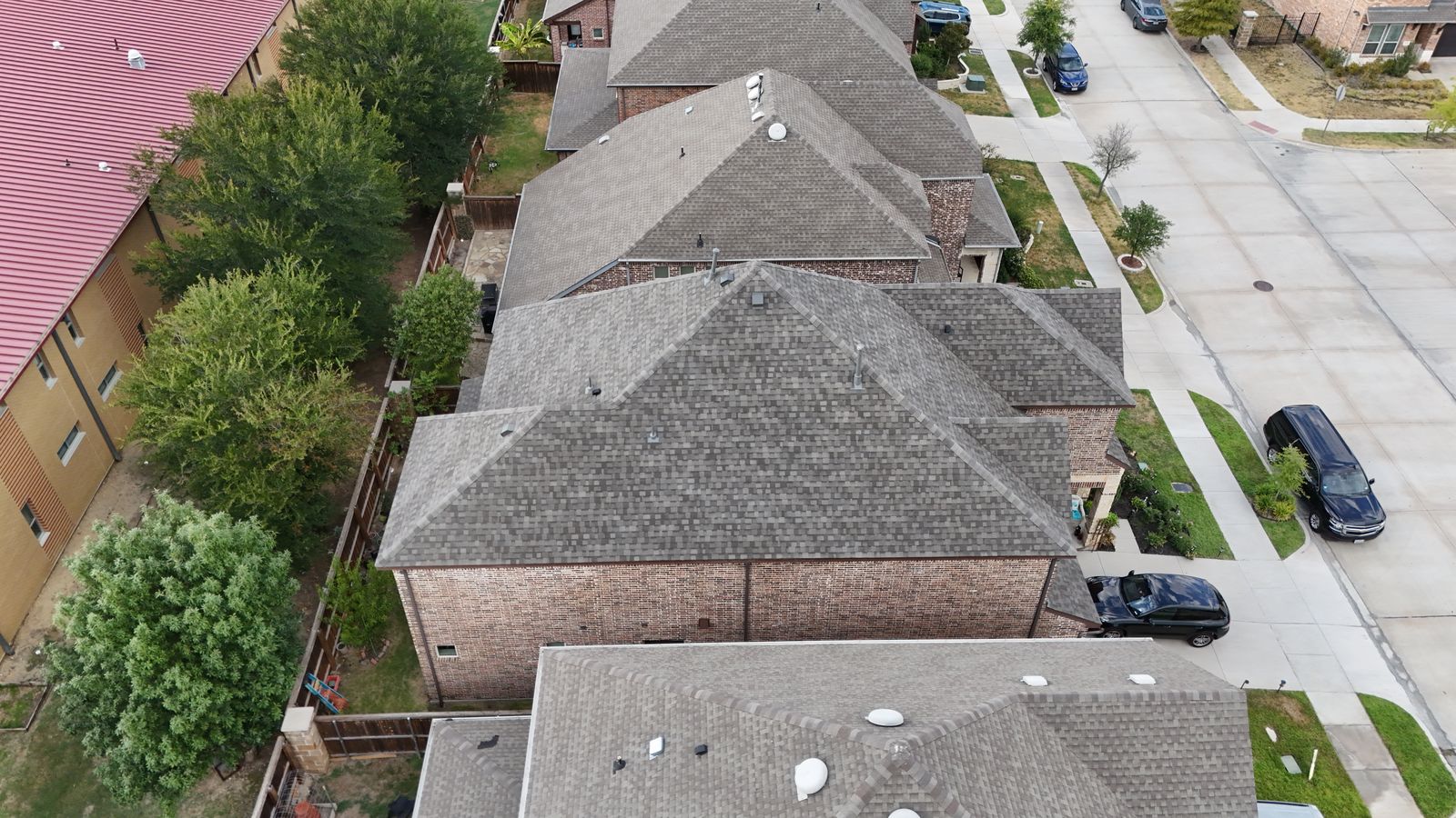 Completed Prestige roof in Weather Wood shingles