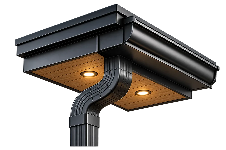 Seamless gutters and downspout